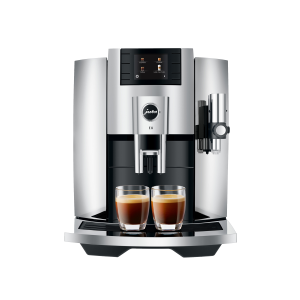 Genealogie Benodigdheden Hij JURA E8 Chroom (EB) | Volautomatische espressomachines | Koffiemachines |  Machines | Simon Lévelt | Koffie en thee sinds 1826